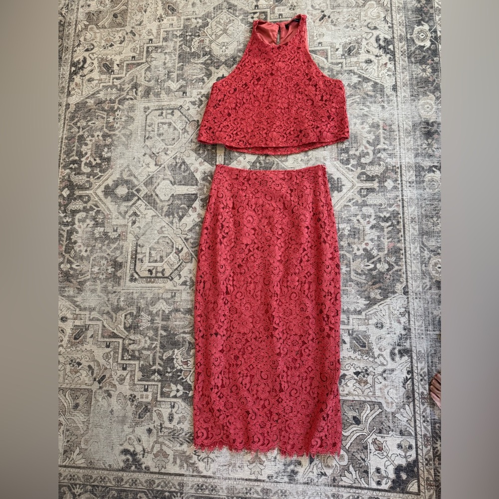 Zara Lace Top and Skirt, Size S/M